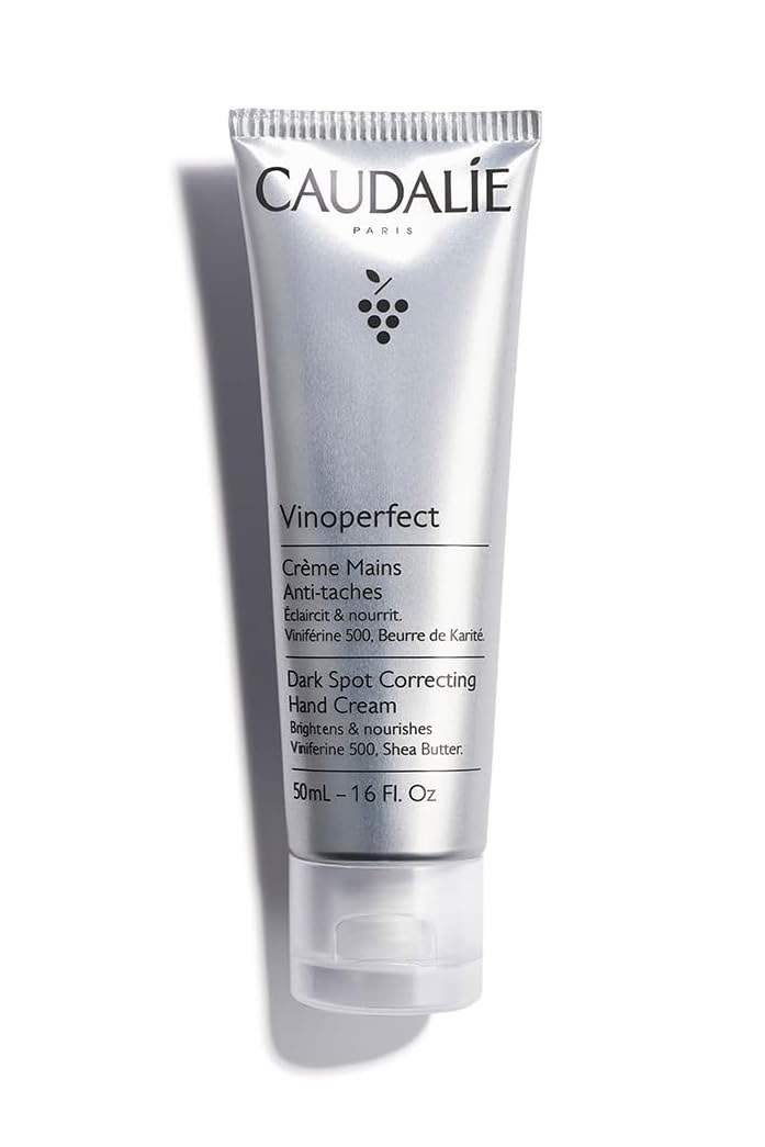 Image of a tube of Vinoperfect hand cream from Caudalie.