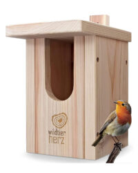 An image of a Robin nest box.