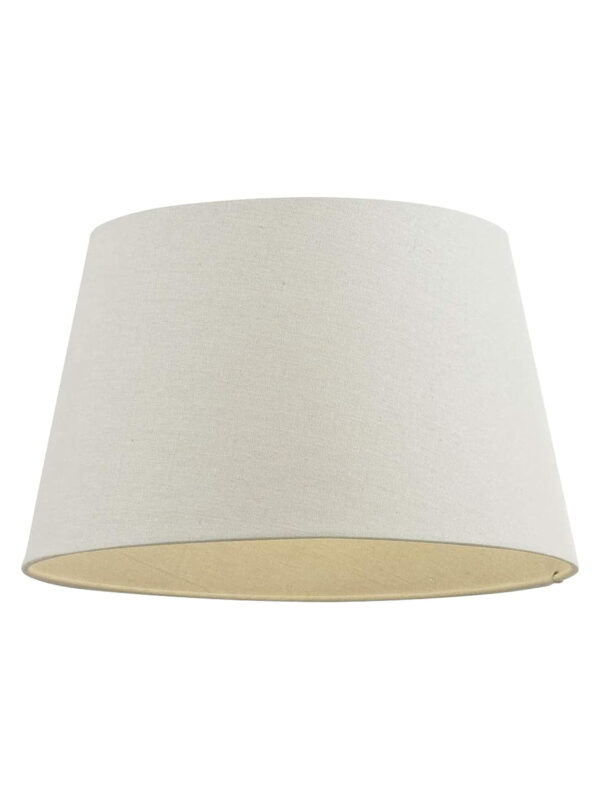 tapered drum lampshade in ivory linen-look